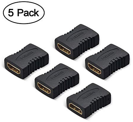 VANDESAIL HDMI Coupler 5 Pack HDMI Female to Female Connector 1080P