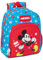 Safta MICKEY MOUSE FANTASTIC - Mochila Infantil, Ideal para Niños de Diferentes Edades, Cómoda y Versátil, Calidad y Resistencia, 28x10x34 cm, Color Azul/Rojo
