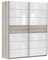 Müllerland Kleiderschrank Rondino RDNS727E1-T30 Schwebetürenschränke in Weiß, Large (67x83x24 inches), für Schlafzimmer