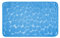 WohnDirect Badezimmerteppich mit Memory Foam - Rutschfester Badteppich - Badematte waschbar & schnelltrocknend auch ideal als Duschvorleger - Badvorleger 50 x 80 cm - Blau