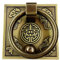 Tiazza Juego de tiradores de latón antiguo de estilo chino, para armarios de cocina, armarios, cajones, decoración clásica de muebles de cobre puro