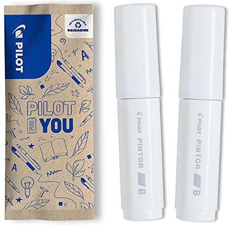 PILOT - Lot de 2 Pintor - Marqueur peinture - Blanc - Pointe large