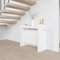 VE.CA - Table Console Mercurio - Extensible - avec Support de rallonge - Couleur : Blanc Brillant - Dimensions : de 40 à 300 cm - Cuisine, Décoration - Made in Italy