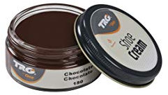 TRG The One - Crema Protectora para Calzado de Cuero a base de ceras | Betún para Zapatos de Piel y Piel Sintética | Nutre, da brillo y mantiene el color | Shoe Cream #180 Chocolate, 50ml