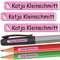 INDIGOS UG - Namensaufkleber Kinder Schule - 49x7 mm - personalisierbar - 049 - Einhorn - 88 Sticker - Namensschilder personalisiert - Aufkleber selbst gestalten - Stifte, KITA, Federmappe
