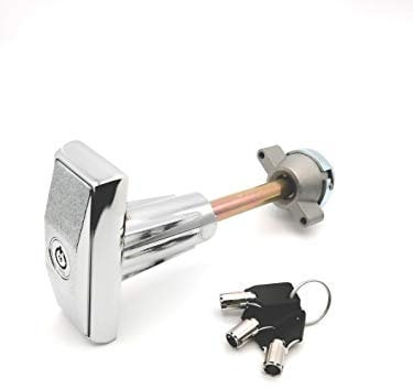 Loradar Snack Soda Pop Food Coffee Vending Machines Lock T Handle Vending Machine Lock Adjustable Locking force, Impact Resistance, Quick Locking with 3pcs Keys