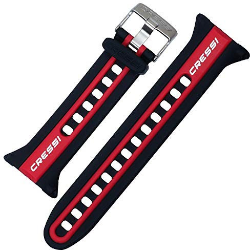CRESSI Watch Style Computer Band Black/Red/White - Original Computer Sub Uhrenarmband, Schwarz/Rot/Weiß, Einheitsgröße, Unisex