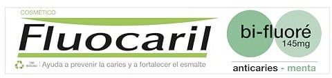 Fluocaril Bi-Fluoré 145 mg Pasta Dentífrica Anticaries Menta Esmalte Reforzado, Dientes Fuertes, Eficacia Clínicamente Probada, Aliento Fresco 75ml