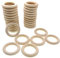 JZK 30 x 6cm Natürlich Holzringe klein zum basteln, unfertiger holzring für Makramee spielbogen blumenampel greifling, runde Holzreifen hölzern Ring für Pflanzentopfhalter