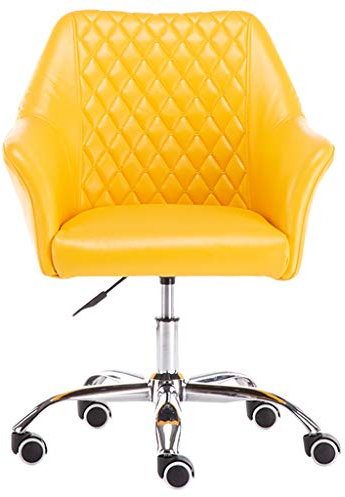 YF-Chair Bürostuhl Schreibtischstuhl Drehstuhl Drehbarer ergonomischer Bürostuhl, Ledersessel mit Hebeverstellung, Drehstuhl, Stummschwenkbare Rollen, Kommode und Home Office