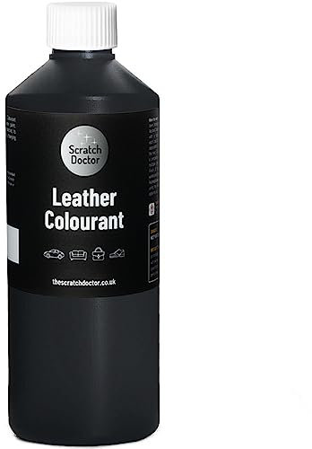 Scratch Doctor Leather Colourant Restore & Repair Leather Faux Vinyl Paint for Furniture Sofas Car Seats Shoes Handbags (Dark Grey, 1000ml)