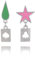XIGAWAY Hisoka Cosplay Ohrringe Silber Legierung Tropfen Ohrringe mit Poker Design Unisex Anime Hunter X Hunter Zubehör Perfekt für Cosplay Halloween Geschenke (1 Paar), Stein