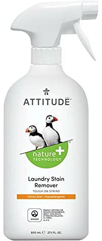 Attitude Fleckenentferner-Spray für Wäsche, Zitronenschale, 800 ml