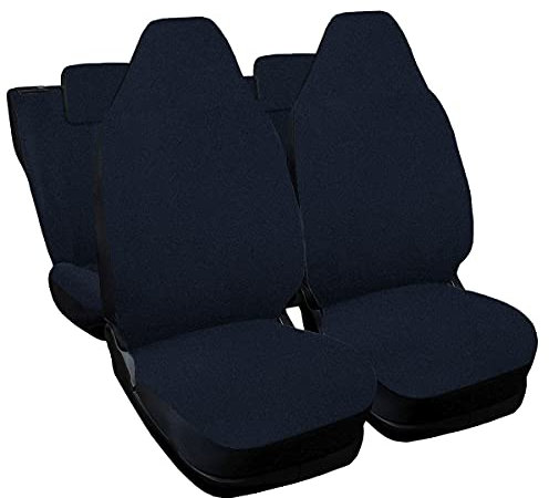 Sitzbezüge passend für Renault Twingo mit integrierter Kopfstütze - Jeans blau