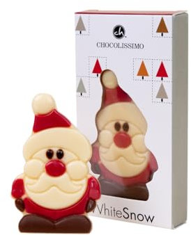 CHOCOLISSIMO - Weihnachtsmann aus Schokolade - Geschenk Nikolaus, Weihnachten, Advent, Weihnachtsschokolade, Süßigkeiten - Schokoladenfigur, Geschenkidee Kinder, Mädchen, Junge - Santa Solo