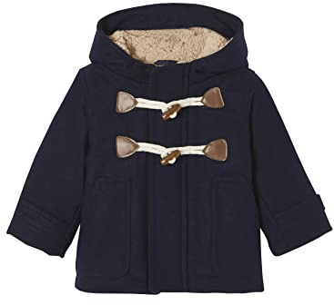 VERTBAUDET Baby Jacke mit Kapuze, Dufflecoat, Recycling-Polyester