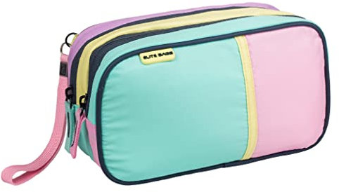 ELITE BAGS - DIA'S Diabetiker-Täschchen Retro | pastellgrün violett | kompakt | für den täglichen Gebrauch | thermoisoliert | Handschlaufe