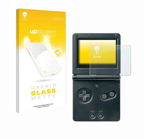upscreen Entspiegelungs-Schutzglas für Nintendo Gameboy Advance GBA SP Schutzfolie Panzer Folie Glas Matt [Extrem Kratzfest 9H, Anti-Reflex]