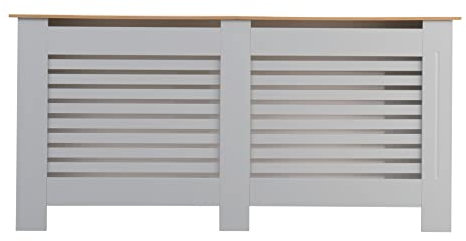 AVC Designs Kensington Radiator Cover Extra Large Horizontal Cabinet Grey/Oak…