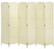 6 Panel Folding Room Divider Freestanding Screen Privacy Hand Made Wall Divider (6panel-Dark Beige)