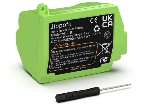 Etssembo 14,4V 5200 MAh Ersatz Li-Ion Akku für ABL-B 4INR19/65-2 kompatibel mit Robot Roomba S9 9150 S9+ S9550 9550 Authentic Series