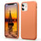 Flyzoo Flüssige Silikon Case Kompatibel mit iPhone 11 Hülle (6,1), Kratzfest & Anti-fingerabdruck Handyhülle mit Rundumschutz: 4-Schicht Schutzhülle, Erhöhter Rand für Bildschirm & Kamera, Orange