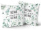 Giwawa Home Sweet Home Kissenbezüge, Set mit 2 grünen Blättern, 45,7 x 45,7 cm, Couch-Kissenbezug für Zimmer, Sofa, Stuhl, Dekoration