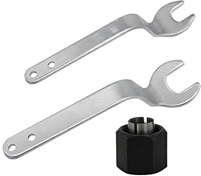 Thaekuns RA1152 Offsetschlüssel für Oberfräsen-Bitwechsel Bosch 2610906284 1/2 Zoll Spannzangenfutter für 1613-,1617-, 1618- & 1619- Serie Oberfräsen