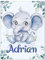 Personalisierte Babydecke mit Namen oder Wunschtext Kuscheldecke Flauschige Personalisierte Baby Geschenke Geburt Kinderdecke Namensdecke Tier Elefant Panda Besticktes Geschenk für Mädchen und Junge