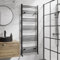 DuraTherm® 1600 x 600mm Curved Heated Towel Rail Radiator Modern Central Heating Bathroom Warmer Wall Mounted Ladder Rad, Matt Black