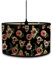 Morbuy Motivo Fiori Paralume Lampada in Bambu, Stile Vintage Diametro 30cm Paralume a Tamburo Paralume Lampada da Tavolo Paralume Lampada da Terra Moderno per Decorazioni (Fiori rosa)