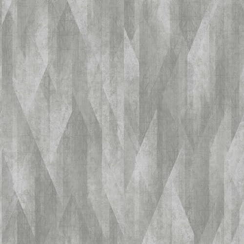 BRICOFLOR Dunkelgraue Tapete mit Rauten Muster modern ideal für Wohnzimmer und Schlafzimmer Geometrische Vliestapete anthrazit