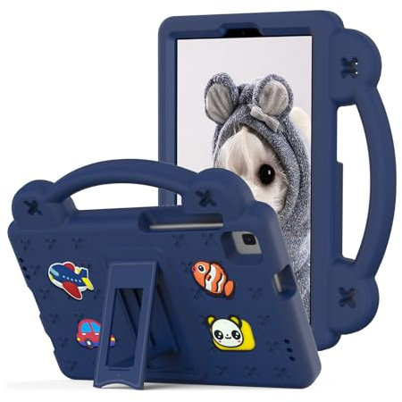 nincyee Funda para tablet infantil Huawei MediaPad M3 Lite de 8 pulgadas, Eva resistente a los golpes con soporte plegable, funda de dibujos animados de oso bebé con correa para el hombro para niños