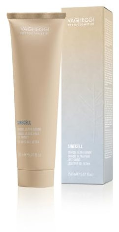 Vagheggi Sinecell Criogel Ultra Gambe | Gel Drenante Rinfrescante con Alga Jania Rubens e Mirtillo | Sollievo e Leggerezza Immediata | Effetto Freddo | Dermatologicamente Testato | 150 ml