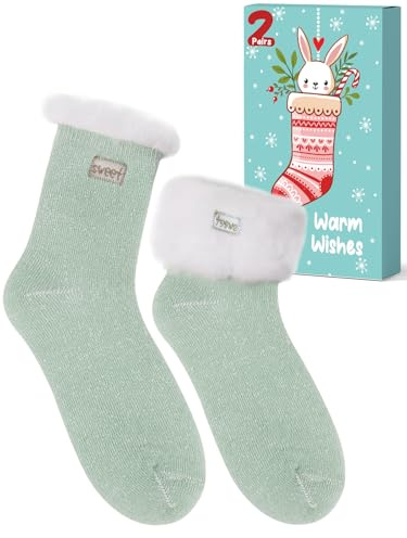 Kuschelsocken Damen Geschenke für Frauen Weihnachten: Wollsocken Damen 39-42 Dicke Warme Socken Damen Thermosocken Wintersocken Damen, Weihnachtsgeschenke für Frauen Mama Oma Geschenke Geschenkideen