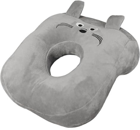 CavspkArt Weiches Nickerchen Kissen Grau, Schreibtisch Nickerchen Kissen, Nickerchen Kissen für Büro Ohrkissen für Seitenschläfer für Damen, Mädchen, Kinder