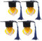 Akademiker Badeente, Afenau 4PCS Lustige Akademiker Ente mit Doktorhut, Lustige Akademiker Badeente, Geschenke für Bachelor Abschluss, Abschluss Geschenk, Promotion Geschenk, Prüfungen Abschlussfeier