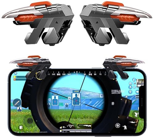 Ozkak Manette de jeu mobile pour téléphone portable PUBG Call of Duty compatible avec iPhone iOS Android Smartphone