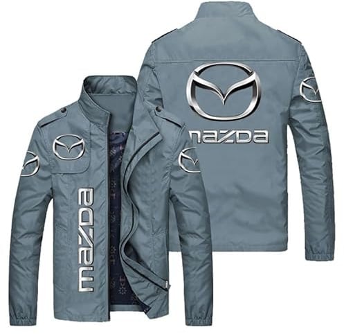 XWSBUDE Kleidung, Für Mazda 2 3 5 6 CX-3 CX-30 CX-5 CX-50 CX-60 CX-7 CX-8 CX-9 Sweatshirt Hoodie Outdoor-Freizeit-Cardigan-Jacken Klassische Sportbekleidung Joggingkleidung,A-XXXL