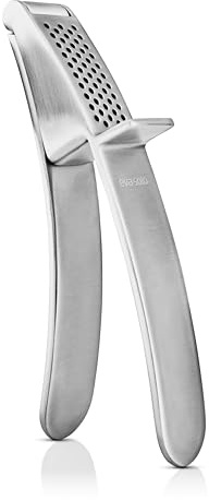 Eva Solo | Garlic Press | Press Garlic Quickly, Easily and with Minimal Force | Brushed Steel
