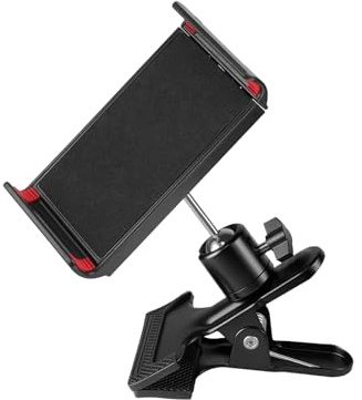 SHOOYIO Heavy Base Phone Tablets Mount for Creative Workflows 4.5-11inch Device Full Angled Adjustable Art Station Portable Rotating Phone Stand for Art Easel
