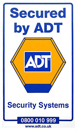 Secured by ADT Alarm Window & Door Stickers (5)
