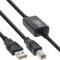 InLine 21000 Cavo USB 2.0, Attivo, Amplificatore Segnale Repeater, Type-A Maschio a Type-B Maschio, 10 m, Nero