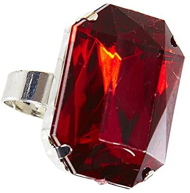 W WIDMANN MILANO Party Fashion 05853 - Ring mit Stein, Schmuck, Vampir, Halloween, Karneval, Mottoparty