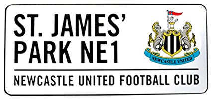 Neu Offiziell Fussball Team Metall-straßenschild (Verschiedene Teams sich wähle von - Newcastle United FC