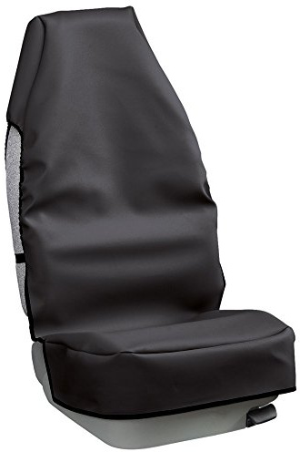 Dornauer Autoausstattung Kunstleder Sitzschoner schwarz/Autositzschoner/Autositzschutz/Autositzüberwurf - mit Airbagausnehmung
