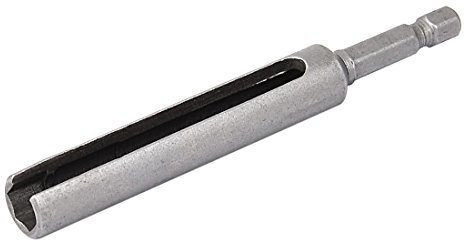 sourcing map a16011600ux0952 100 mm lang 8-mm-Steckschlüssel Schlitz Verlängerung Treiber Bit Adapter – Silber Grau de