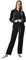 RAIKOU Donna Tuta in Velluto Tuta di Ciniglia Tuta da casa Tuta Tempo Libero,Velluto Tuta da Ginnastica,Due Pezzi Felpa+Pantaloni,con Cerniera,per Jogging Training Sportiva Yoga(40-42,Nero)