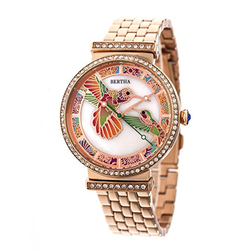 BERTHA Emily Women's Quartz Rose Gold Stainless Steel Bracelet Watch BTHBR7803