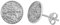 SterlingsilberSix Pence Glücks Ohrstecker